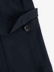 Navy Relaxed Tapered EDIT Twill Cargo Trousers - Image 8 of 9