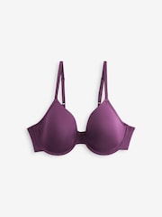 Plum Purple/Cream 2 Pack Light Pad Full Cup Smoothing Ultimate Comfort T-Shirt Bra A-E - Image 8 of 9