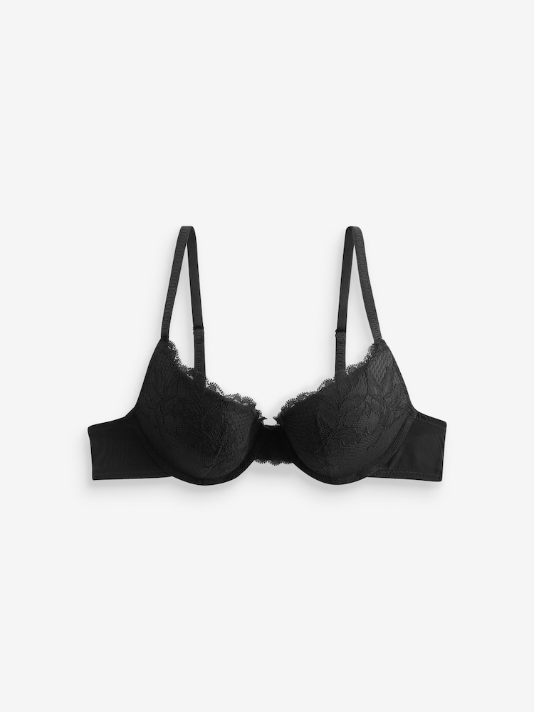 Rose rose/noir - Lot de soutiens-gorge en dentelle 2
 - Image 3 of 14