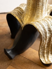 Rockett St George Gold Banana Peel Side Table - Image 2 of 5