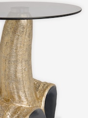 Rockett St George Gold Banana Peel Side Table - Image 7 of 8