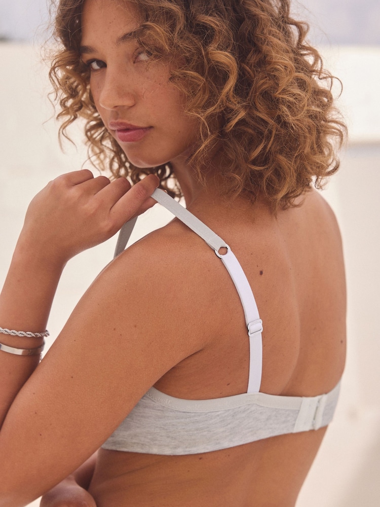 Marl gris - Soutien-gorge balconnet sans rembourrage - Image 3 of 7