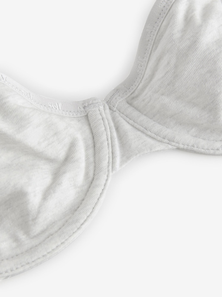 Marl gris - Soutien-gorge balconnet sans rembourrage - Image 7 of 7