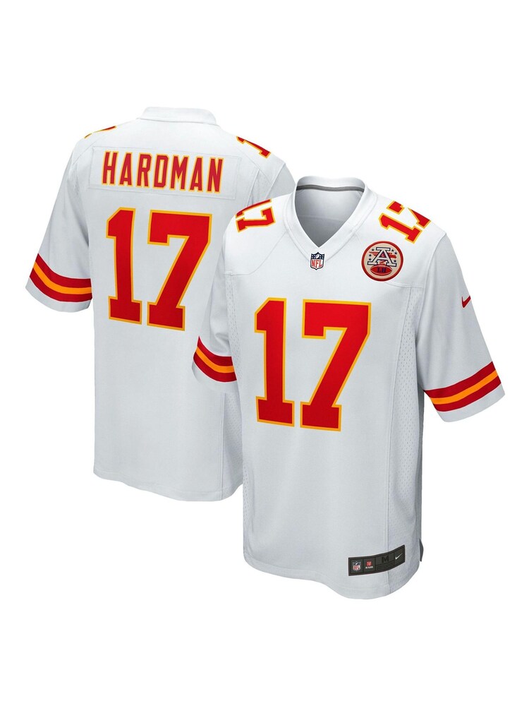 Nike White NFL Kansas City Chiefs Game Road Jersey - Mecole Hardman - Image 1 of 3