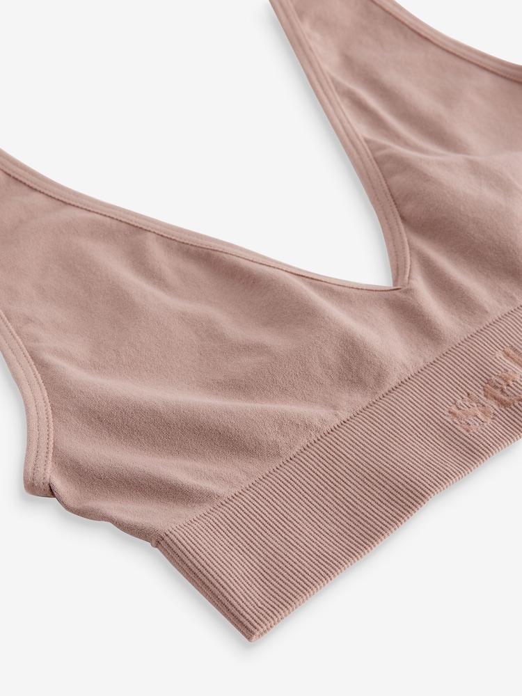 self. Mauve Purple Seamfree Bralet - Image 6 of 6