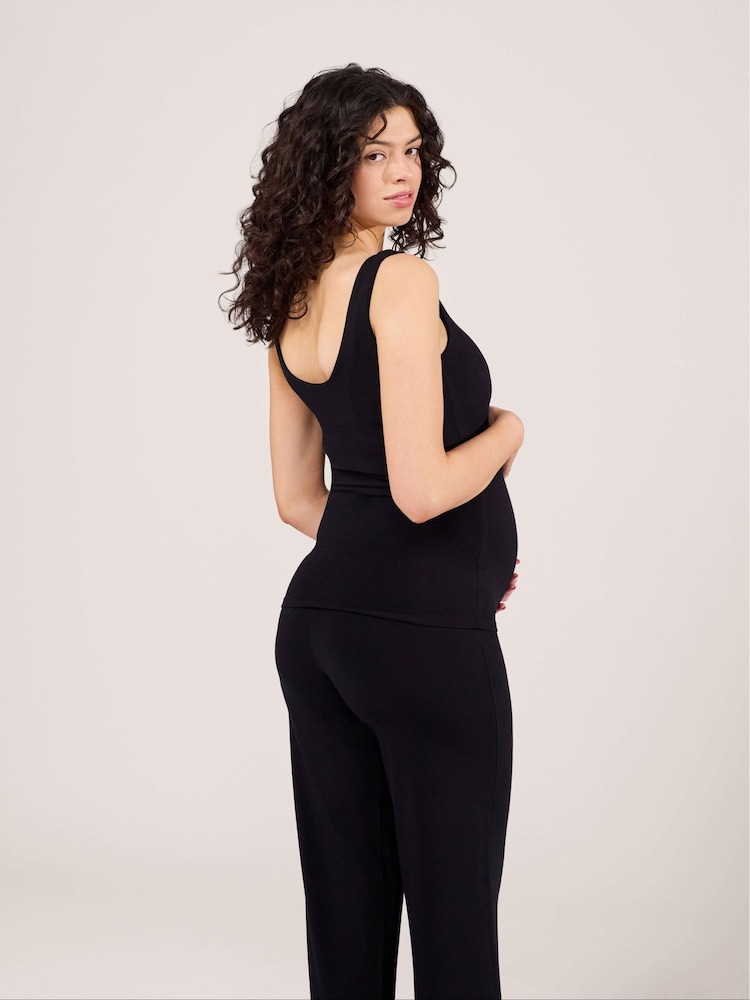 LOVALL Black Maternity Lightweight Tank Top - Image 2 of 3