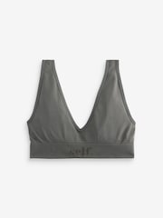 self. Charcoal Grey Seamfree Bralet - Image 6 of 7