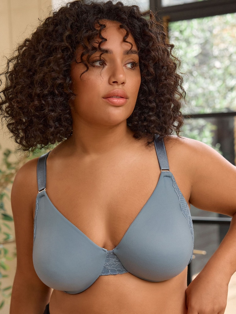 Blue F-K Ultimate Comfort & Support Non Padded Underwired Bra - Image 2 of 8