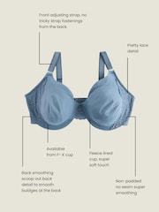 Blue F-K Ultimate Comfort & Support Non Padded Underwired Bra - Image 4 of 8