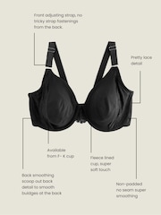 Black F-K Ultimate Comfort & Support Non Padded Underwired Bra - Image 4 of 9
