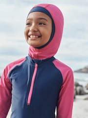 Navy/Pink 3 Piece Swim Set (8-16yrs) - Image 3 of 11