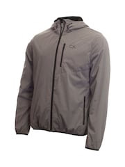 Calvin Klein Golf Grey Waterproof Ultron Hooded Jacket - Image 5 of 8
