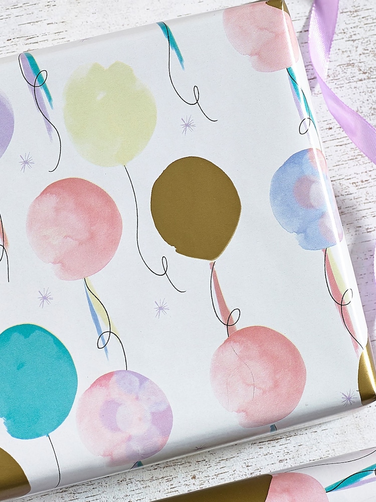 Pastel Balloon 10 Metre Wrapping Paper - Image 2 of 4
