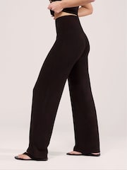LOVALL Brown Petite Lightweight Wide Leg Trousers - Image 4 of 4