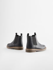 Schwarz - Chelsea-Stiefel aus Leder - Bild 3 von 5