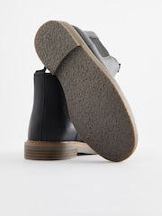 Schwarz - Chelsea-Stiefel aus Leder - Bild 4 von 5