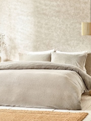 Yard Greige Boucle Textured Duvet Cover Set - Image 2 of 5