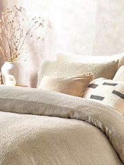 Yard Greige Boucle Textured Duvet Cover Set - Image 3 of 5