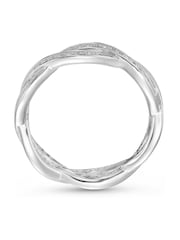 Beaverbrooks Sterling Silver Cubic Zirconia Eternity Ring - Image 2 of 4