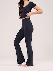 LOVALL Blue Tall Lightweight Flare Leggings - Image 4 of 6