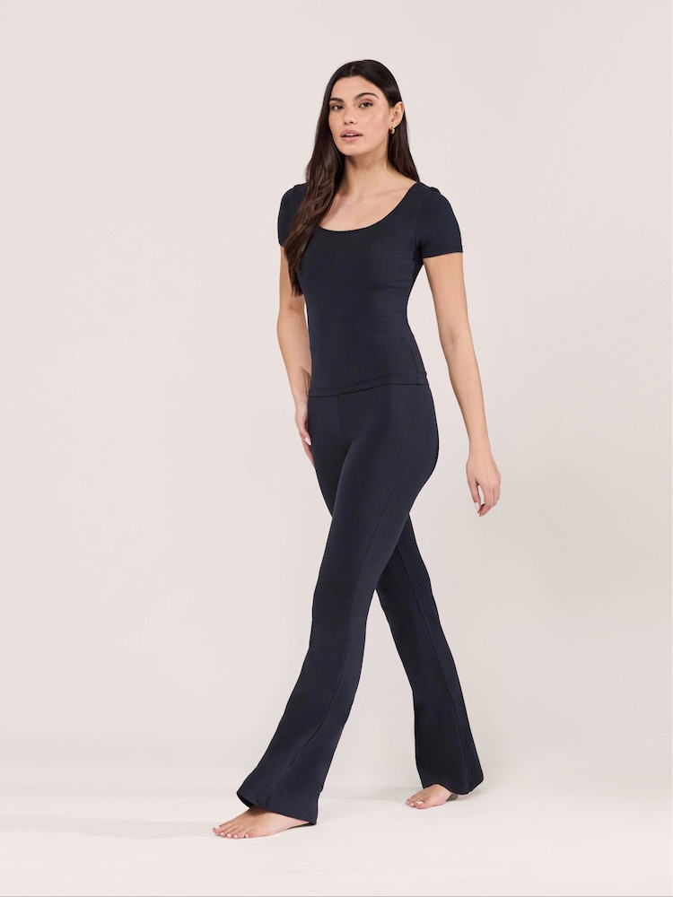 LOVALL Blue Tall Lightweight Flare Leggings - Image 6 of 6