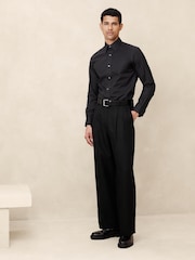 Banana Republic Black Slim Wrinkle Resistant Dress Shirt - Image 1 of 1