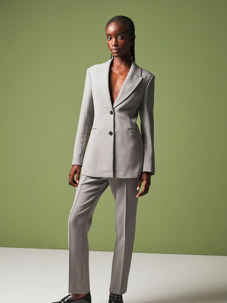 Grey Sculpting Slim Leg Trousers - Image 1 of 7