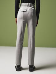 Grey Sculpting Slim Leg Trousers - Image 4 of 7