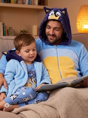 Character Blue Bluey & Bingo Pyjamas Dressing Gown Set - Image 10 of 11