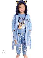 Character Blue Bluey & Bingo Pyjamas Dressing Gown Set - Image 6 of 11