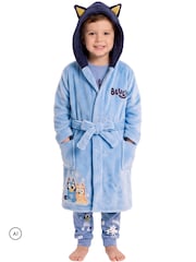 Character Blue Bluey & Bingo Pyjamas Dressing Gown Set - Image 7 of 11