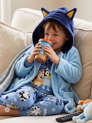 Character Blue Bluey & Bingo Pyjamas Dressing Gown Set - Image 9 of 11