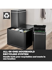 Tower Black Stacked Sensor Recycling Bin - Image 4 of 5