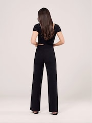 LOVALL Black Tall Lightweight Wide Leg Trousers - Image 2 of 4