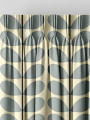Orla Kiely Blue 100% Cotton Two Colour Stem Made To Measure Curtains - Image 5 of 9