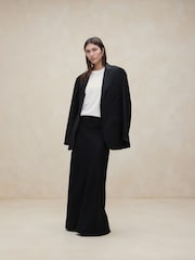 Banana Republic Black Lisa Linen Maxi Skirt - Image 1 of 5