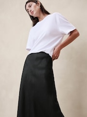 Banana Republic Black Lisa Linen Maxi Skirt - Image 4 of 5