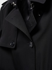 Mango Black Classic Trench Coat With Belt - Image 7 of 7