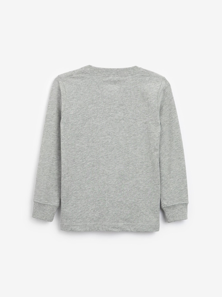 Levi's® Grey Long Sleeve Kids Batwing T-Shirt - Image 2 of 2