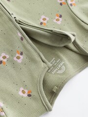 Purple Baby Footless Sleepsuits 3 Pack (0mths-2yrs) - Image 5 of 7