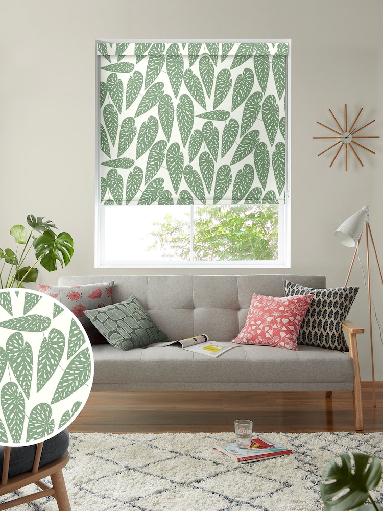 MissPrint Foliage Tropics Made to Measure Roller Blinds - Image 1 of 6