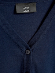 Navy Blue Cotton Rich School V-Neck Cardigan (3-16yrs) - Image 13 of 13