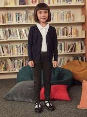 Navy Blue Cotton Rich School V-Neck Cardigan (3-16yrs) - Image 2 of 13