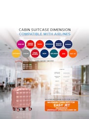 Flight Knight 45x36x20cm EasyJet Underseat 8 Wheel ABS Hard Case Cabin Carry On Hand Luggage - Image 7 of 7