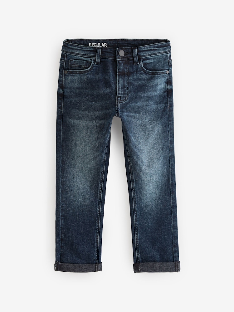 Blue ink Regular Fit Stretch Jeans (3-17yrs) - Image 1 of 3