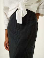 Roman Black Soft Pencil Stretch Skirt - Image 2 of 4
