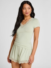 Hunkemoller Green Nana Pyjamas Set - Image 1 of 5
