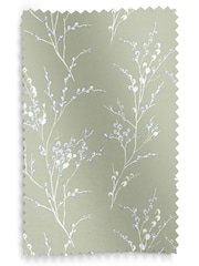 Laura Ashley Green Pussy Willow Made to Measure 100% Cotton Roman Blinds - Image 6 of 6