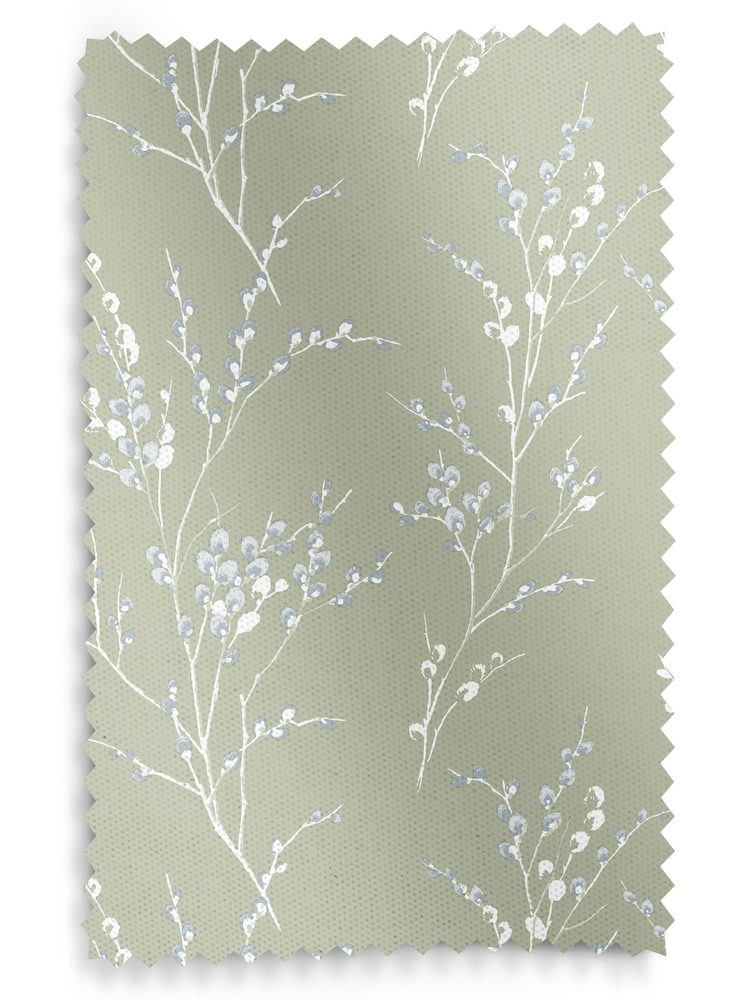 Laura Ashley Green Pussy Willow Made to Measure 100% Cotton Roman Blinds - Image 6 of 6
