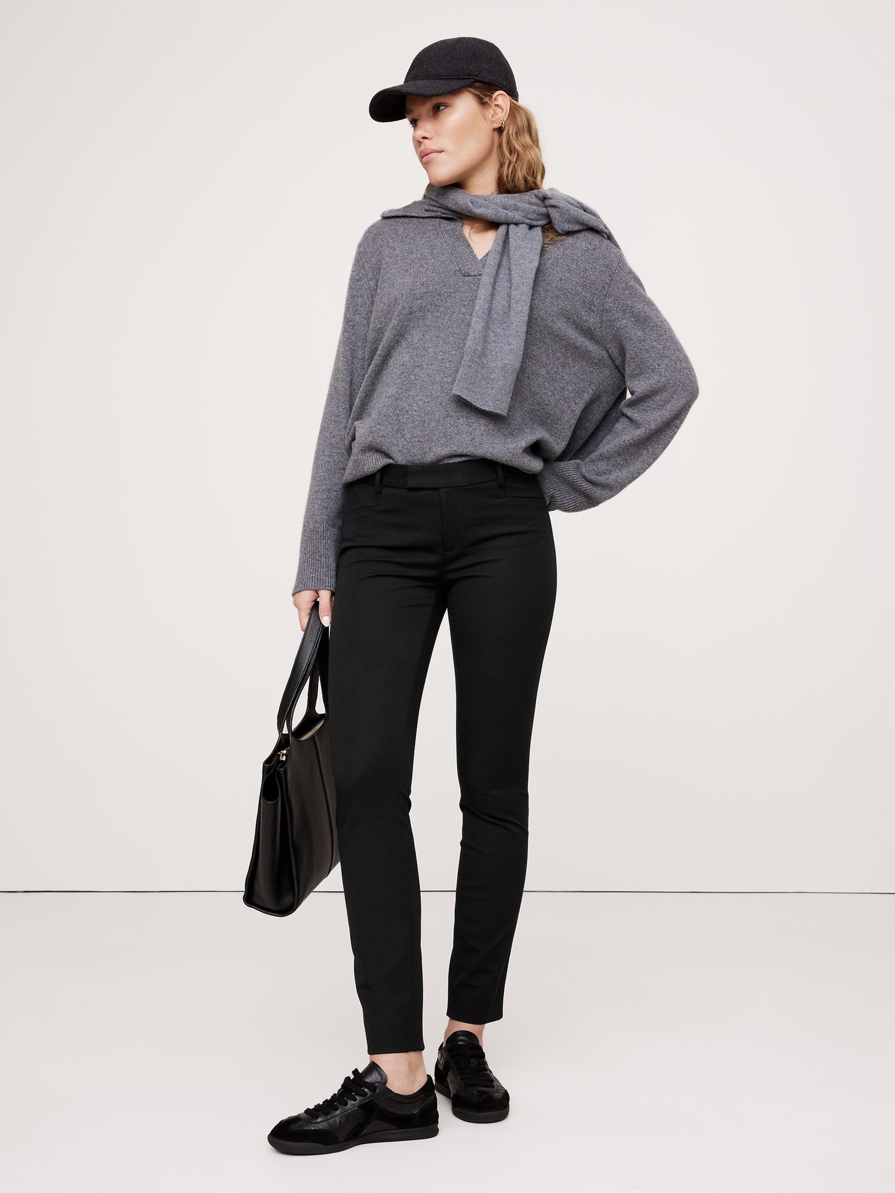Schwarz Banana Republic Sloan Hose in Skinny Fit